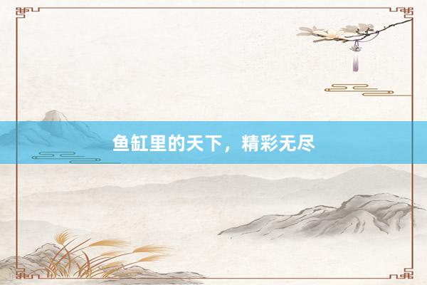 鱼缸里的天下，精彩无尽